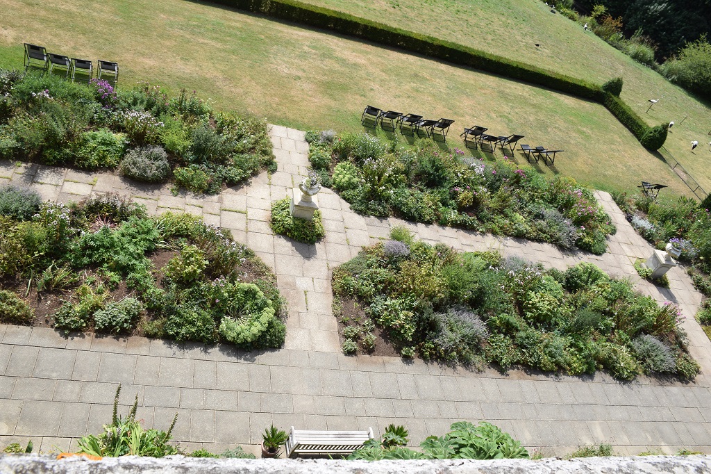 photo des terrasses du château